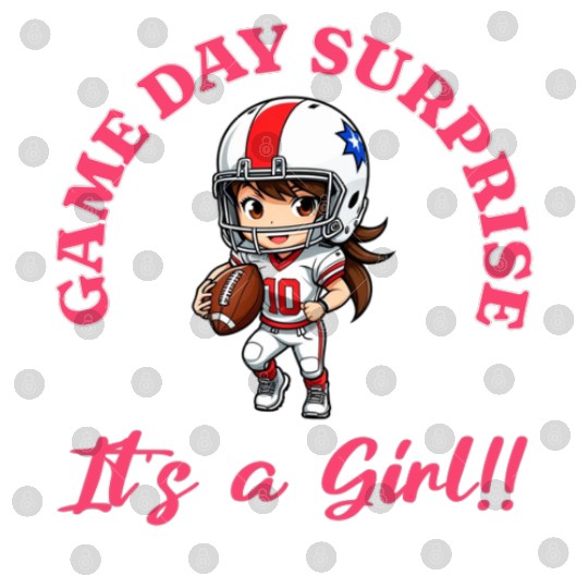 Game Day Surprise for Football Lovers Its a Girl Digital Files