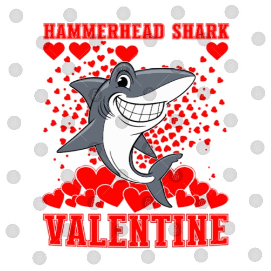 Funny Hammerhead Shark Is My Valentine Shark Digital Files