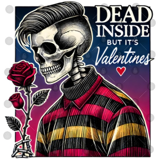 Dead Inside But It s Valentines Funny Digital Files