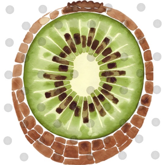Kiwi Freshness In Green Digital Files