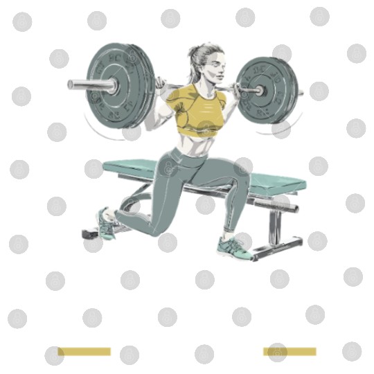 Bulgarian Squat Exercise Fitness Workout Gym Digital Files