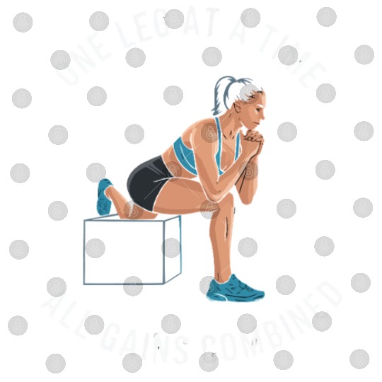 Bulgarian Squat Exercise Fitness Workout Gym Digital Files