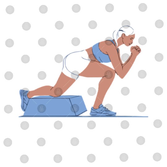 Bulgarian Squat Exercise Fitness Workout Gym Digital Files