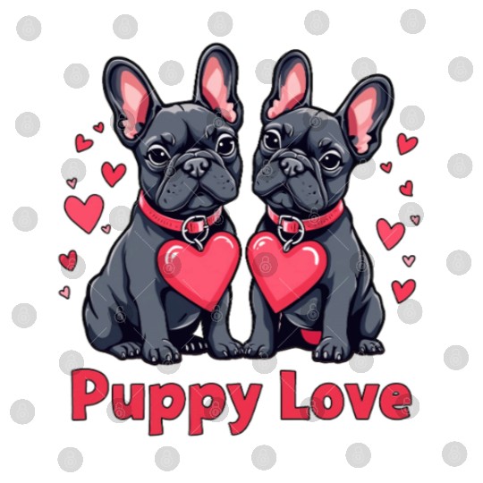 Valentines Day - Puppy Love French Bulldog Digital Files