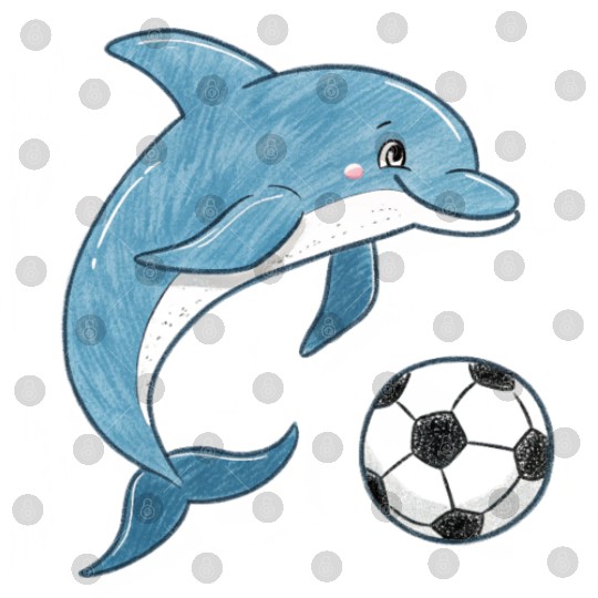 Dolphin and Soccer Ball Digital Files