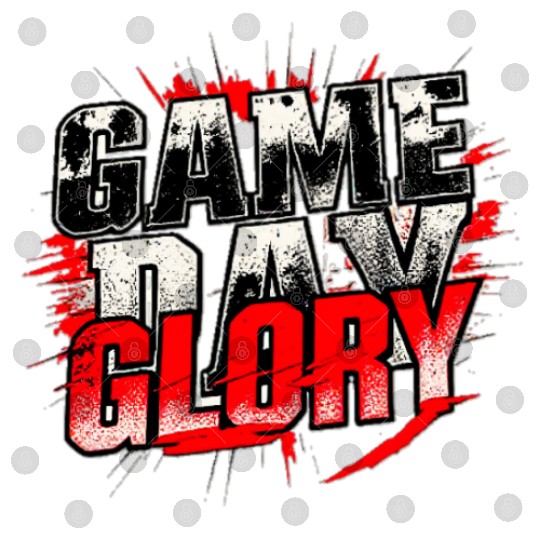 Game Day Glory Intense Bold Sports Design Digital Files