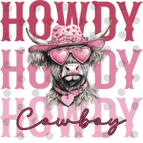 Highland cow - Howdy Cowboy Digital Files