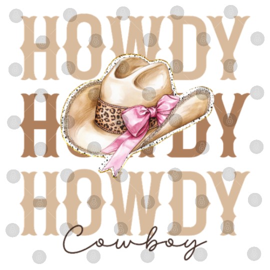 Howdy Cowboy hat Digital Files
