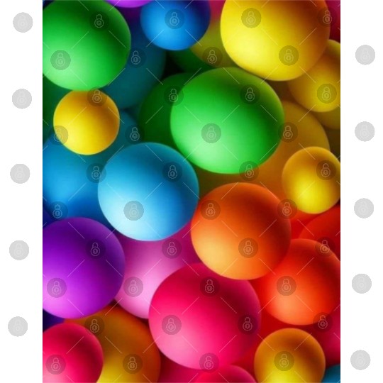 Vibrant Multi Colored Spheres Digital Files