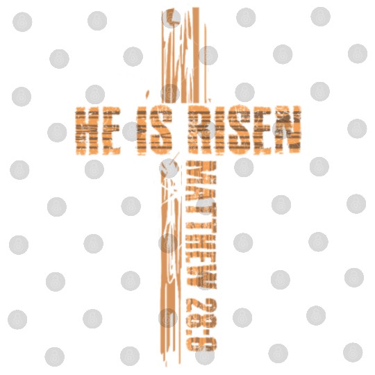 Jesus Cross He Is Risen Happy Easter Digital Files