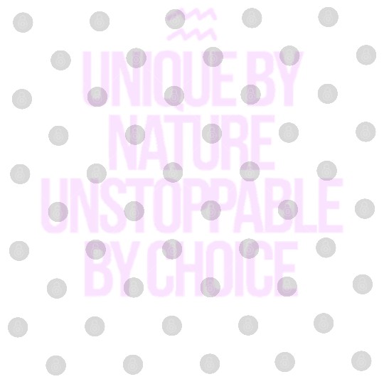 Unique By Nature Aquarius Character Zodiac Digital Files