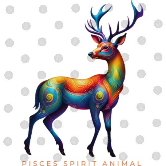 Pisces Spirit Animal Deer Alebrije Digital Files