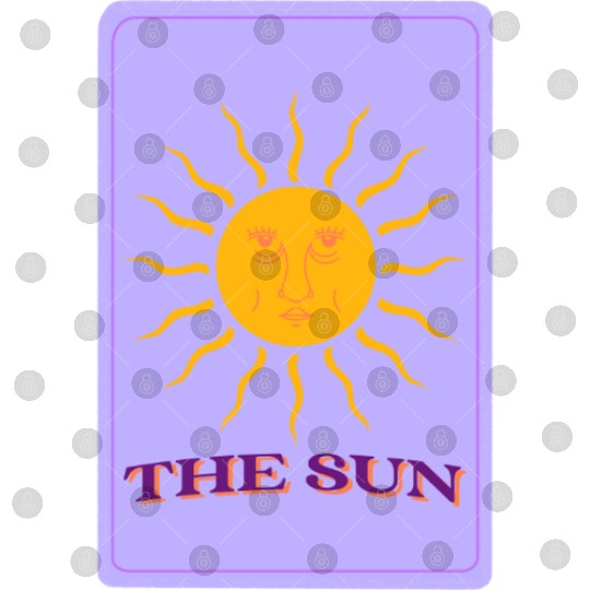 The Sun, Aesthetic Tarot Cards Digital Files
