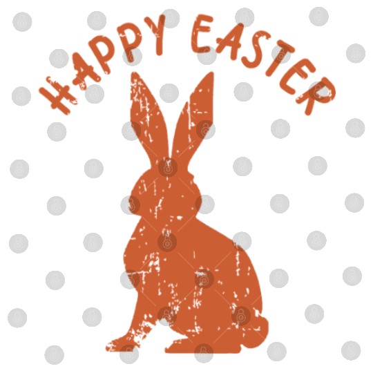 Happy Easter Vintage 90s Bunny Digital Files
