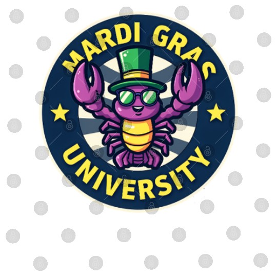 Mardi Gras University Crawfish Men's Mardi Gras Digital Files
