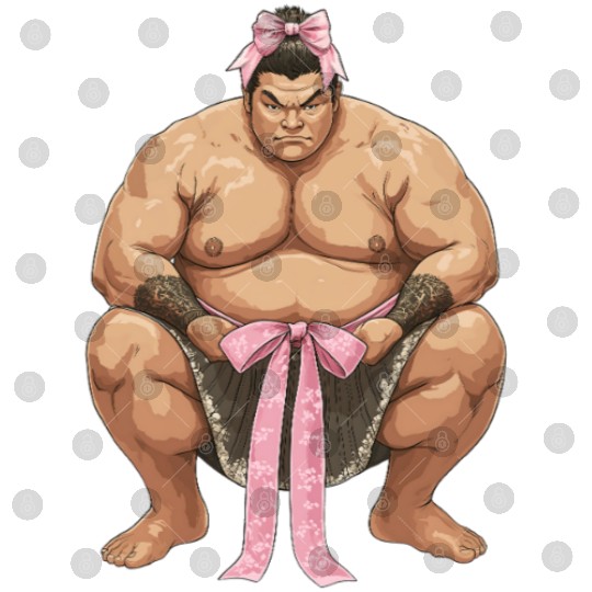 Coquette Bow Sumo Wrestling Japanese Sumo Wrestler Digital Files