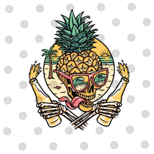 Rise and Grind – Tropical Skull Party Digital Files