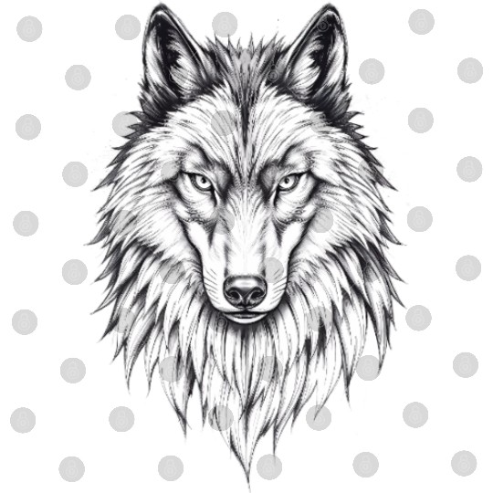 Wolf Face: Majestic and Wild Digital Files