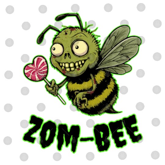 Zom-BEE Funny Punny Zombie Bee Digital Files