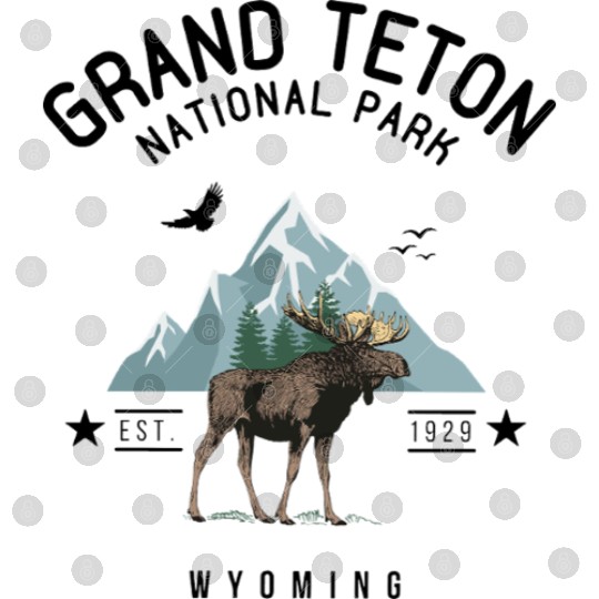 Grand Teton National Park Est. 1929 Wyoming Digital Files