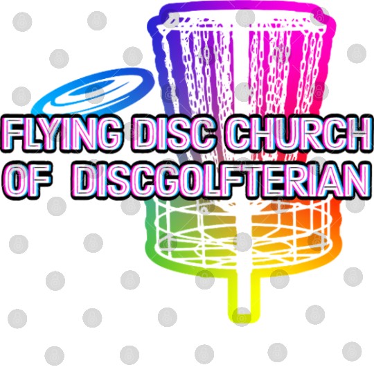 Flying Disc Church Funny Disc Golf Humor Golfer Digital Files