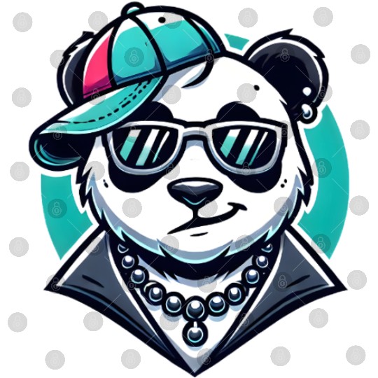 Cool Swag Panda – Hip Hop Streetwear Style Digital Files