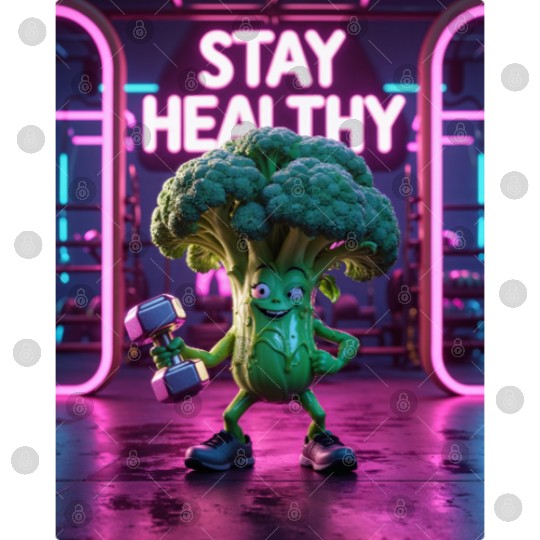Broccoli Gym Workout STAY HEALTHY Digital Files