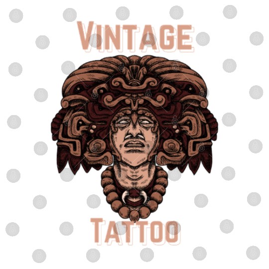 Vintage Tattoo Art – Aztec Warrior Design Digital Files