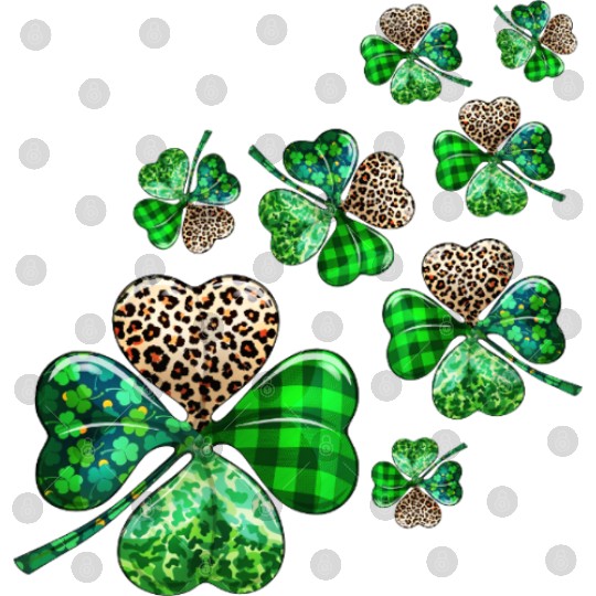St. Patrick's Day Shamrock Irish Leopard Digital Files