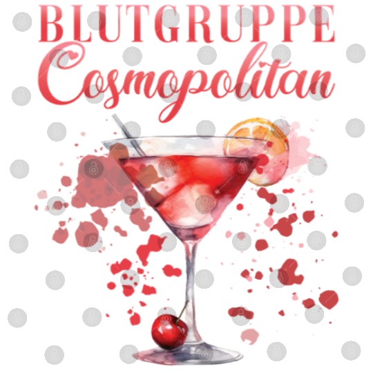 Cocktail Bartender Blutgruppe Cosmopolitan Digital Files