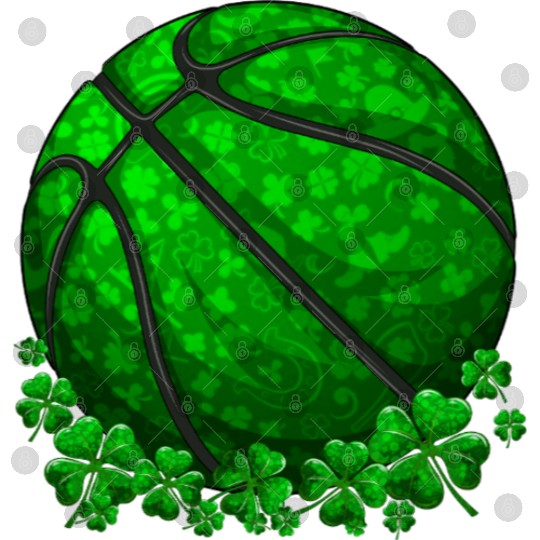 Basketball Shamrock Lucky Clover St Patrick's Day Digital Files