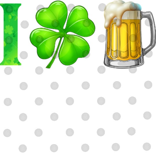 I Shamrock Beer Funny St Patrick's Day I Love Beer Digital Files