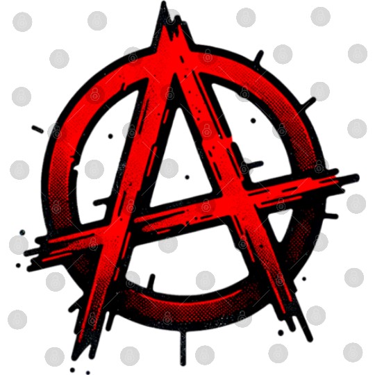 Red Anarchy Symbol - Rebel Freedom Statement Digital Files