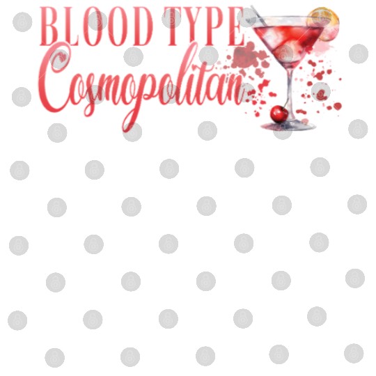 Cocktail Bartender Blood Type Cosmopolitan Digital Files