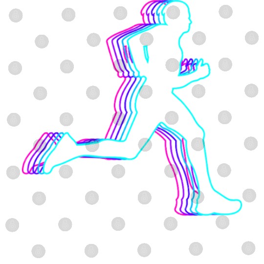 Retro Runner Marathon Running Vaporwave Digital Files