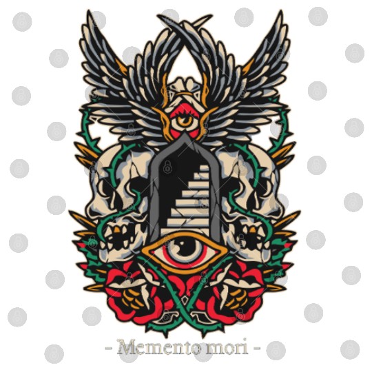 Memento Mori – Gothic Skull & Eye Esoteric Design Digital Files