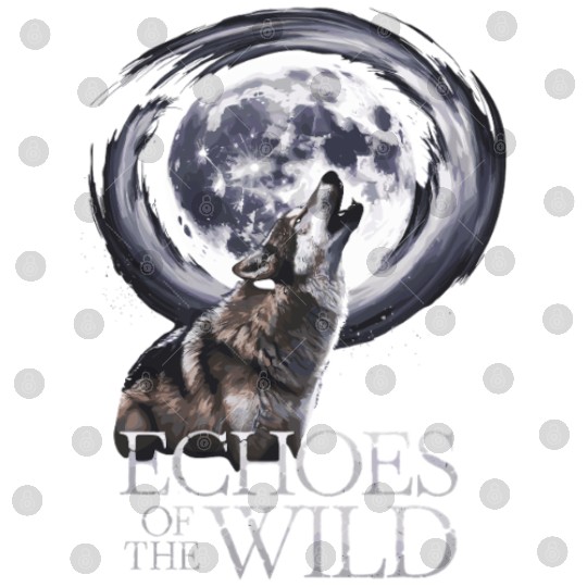Echoes Of The Wild Howling Wolf Moon Art Digital Files