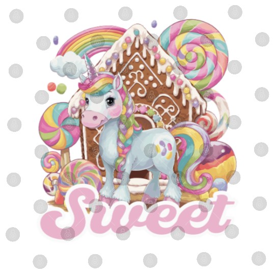 Sweet Unicorn Fantasy Candy Wonderland Digital Files