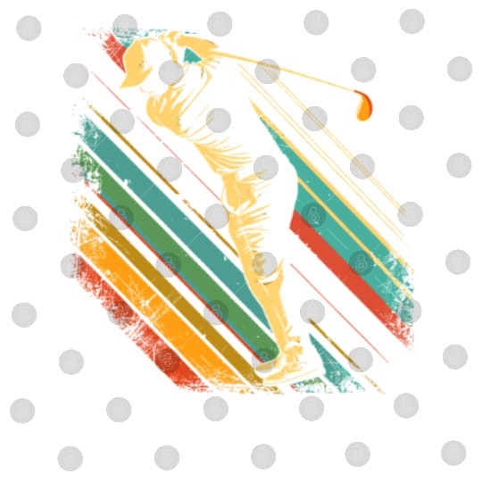 Golf Player 80s Look Digital Files