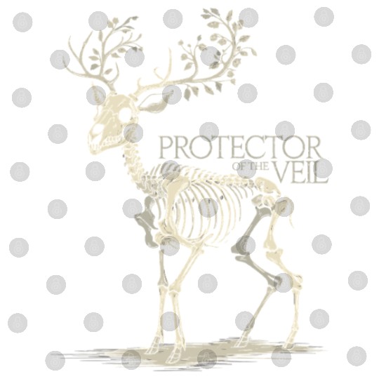Protector Of The Veil: Mystical Deer Skeleton With Digital Files