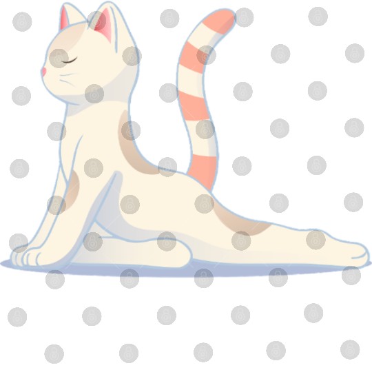 Cat in meditative yoga pose Digital Files