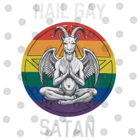 Hail Gay Satan Funny Goth Gothic Goat LGBTQ Digital Files