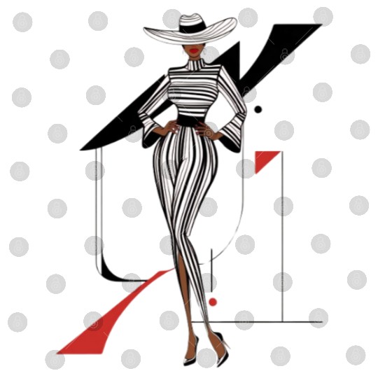 fashion African American woman Digital Files