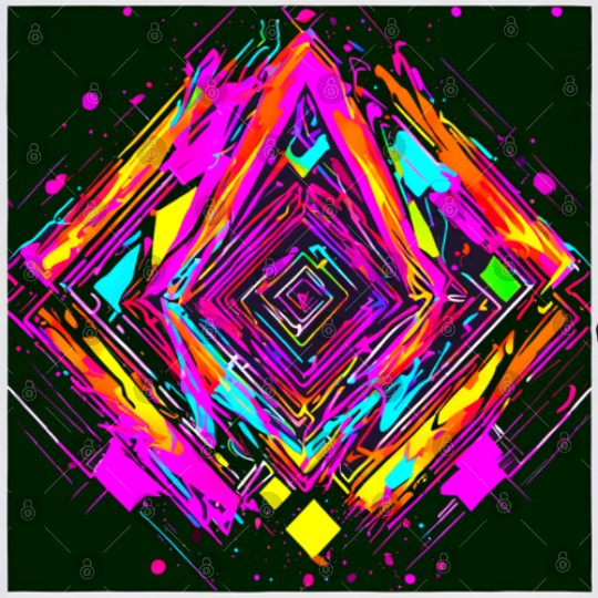 Neon Colors Vintage Party Rave Digital Files