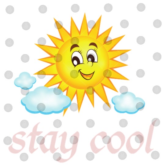 Playful Sunny Day Cartoon Illustration Digital Files