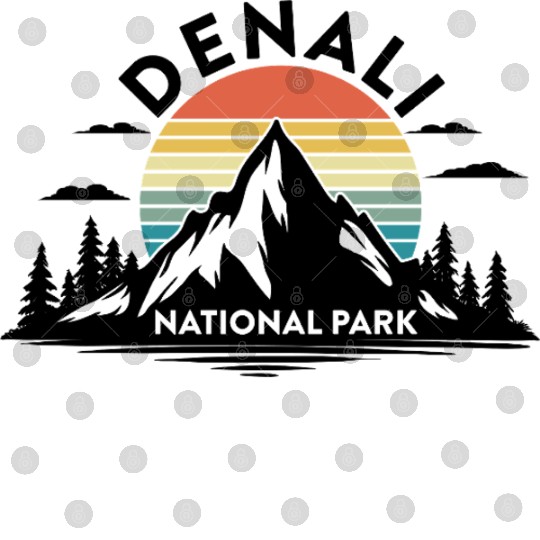 Retro Denali National Park US Vintage Denali Digital Files