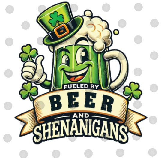 St. Patrick's Day Beer And shenanigans Fun Digital Files