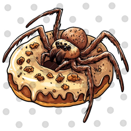 Donut Spider Funny Creative Motif Digital Files