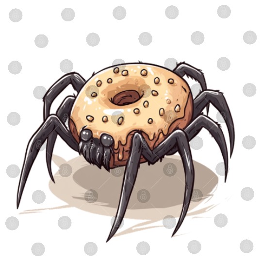 Donut Spider Funny Creative Motif Digital Files