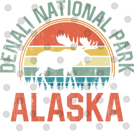 Denali National Park Alaska Moose Hiking Nature Digital Files